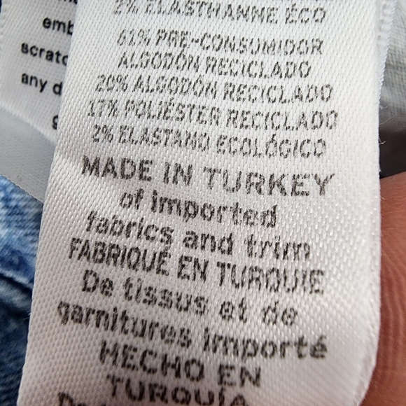 Good American Good Skate Wide Cropped Jean Size 6/28 Medium Blue Wash - Picture 13 of 14